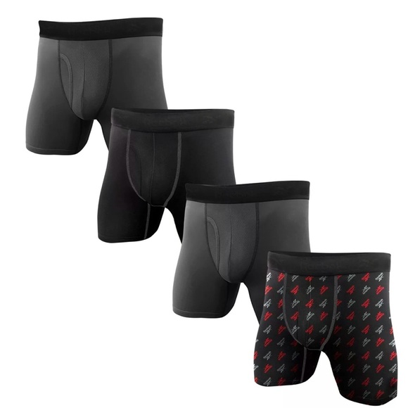 Reebok Men's 4 Pack Performance Boxer Briefs Size Small - Picture 1 of 5